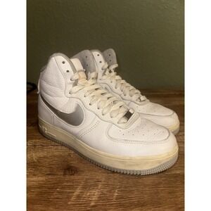 A70 SIZE 8.5 WOMEN'S NIKE AF1 SCULPT SUMMIT WHITE SILVER